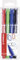 STABILO - Fineliner mit gefederter Spitze - SENSOR F - My STABILO Journal - fein - 4er Pack - rot