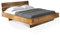 moebel-eins CURBY Balkenbett mit Kopfteil, Wangenfuß, Material Massivholz, 180 x 220 cm, Vintage