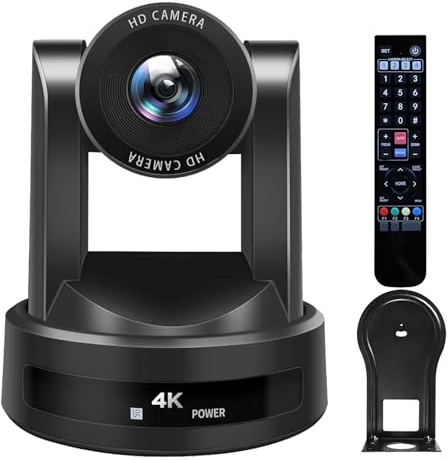 SMTAV 4K PTZ Camera,10X Optics Zoom, HDMI SDI USB and IP Streaming Output, for Churches, Schools, Video conferences and Live Streaming. (10X, SDI+HDMI+USB3.0+IP)