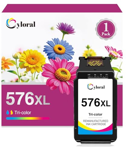 Cyloral CL576 Patronen für Canon Druckerpatronen 576 Schwarz für Canon Pixma TR4755i Pixma TS3750i TR4756i TR4750i TR4751i TS3550i TS3551i TS3751i TS3752i TR4752i TR4700 Series 576 XL CL-576 576XL