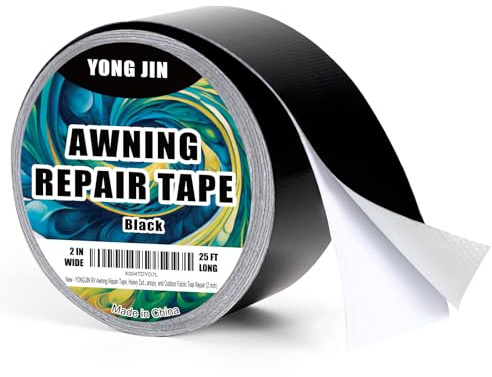 YONGJIN RV Awning Repair Tape,Heavy Duty Tarp Repair Kit, 2 inch