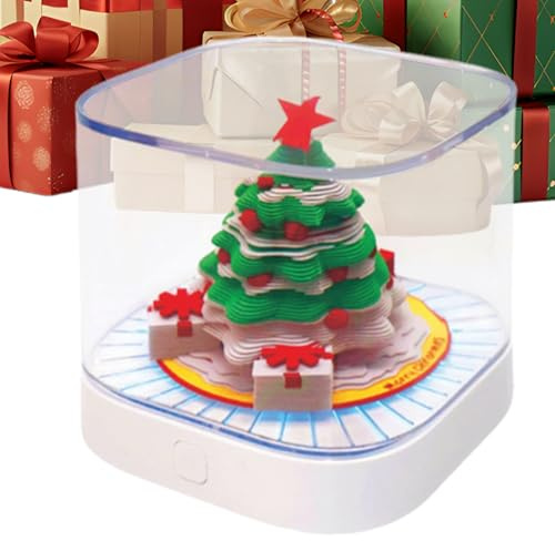 Calendario artistico | Calendario 3D con albero di Natale con luce | Organizzatore di pianificazione giornaliera Blocco note per bambini adulti FamilyChore Tracking Programma Gestione aula Ufficio
