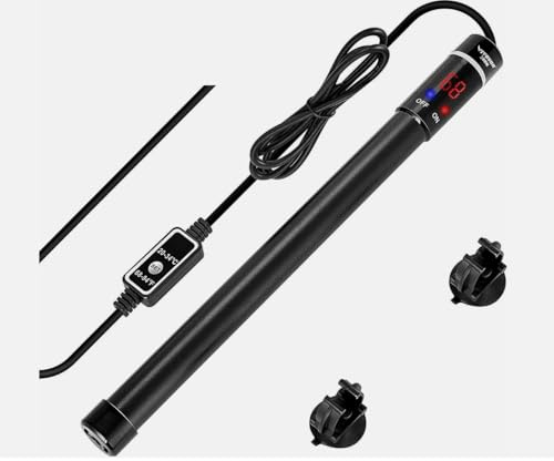 MARINE COLOR - Calefacción sumergible para acuario (200 W, 300 W, 500 W, termobuceador, titanio, automático, antideflagrante, antiquemaduras, temperatura ajustable LED para agua dulce y agua de mar
