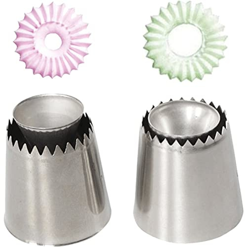 HiyyFloy Set 2 Beccucci per Glassa Sultan Tube, per Biscotti, per Russo, per Pasticceria, per Stampi per Torte, Strumenti per Decorare Torte