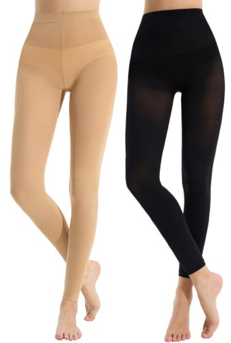 Yilanmy Footless Tights for Women Under Dresses Ballet Jazz Dance Tights
