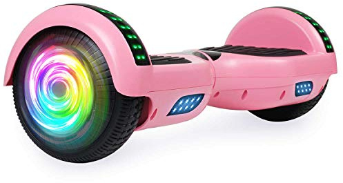 SISIGAD Scooters for Kids Ages 7-12, with Built-in Bluetooth Speaker and 6.5 Colorful Lights Wheels, Safety Certified Self Balancing Scooter(Pick)