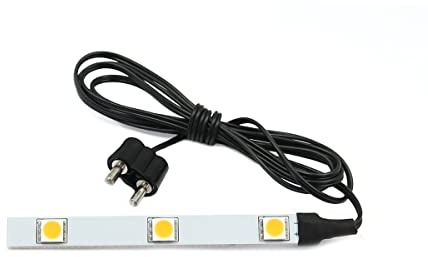 WITTKOWARE Zubehör zur Krippen-/Puppenstuben-Elektrifizierung (LED-Modul 3-fach, 3,5V, mit Kabel & Stecker)