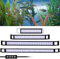 Sonnewelt LED Aquarium Beleuchtung 25W Aquariumbeleuchtung Lampe Weiß Blau Licht Aquarium Lampe mit Verstellbarer Halterung für 90-120cm Aquarium Pflanzen