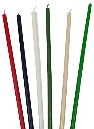 Candele Stelo Cm 37 Pz 12 Decorazioni Addobbi Casa (Blu Notte)