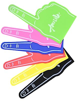 CLISPEED 6 Stück Eva-Handballen-Protable-Fan-Handschuhe Zum Trainieren Handball-Handschuhe Jubel-Schaumstoff-Finger Go-Sport Cheerleader-Schäume Hand-Schaumstoff-Finger Für