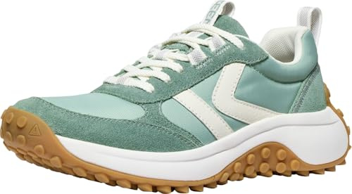 KEEN Women's KS86 Comfortable Durable Retro Style Sneakers, Dark Forest/Star White, 9