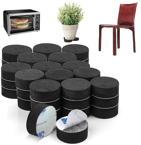 Elegance-go Pied Pot de Fleur Invisible,40 Pièces Auto-adhésif Rond Pied en Eva Antiderapant Pied Pot de Patin Pads De Fleur Invisible pour Jardin pour Surélever Les Plantes Intérieur Extérieur