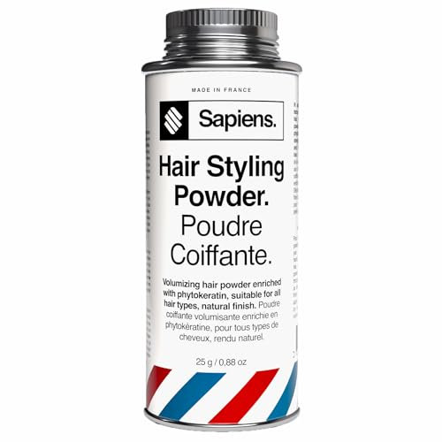 Sapiens Volumen Puder Haare 25g - Natürliches Matt-Finish - Haar Puder Männer - Volumen & Textur - Unsichtbar & Rückstandsfrei - Natürliche Formel - Hair Styling Powder