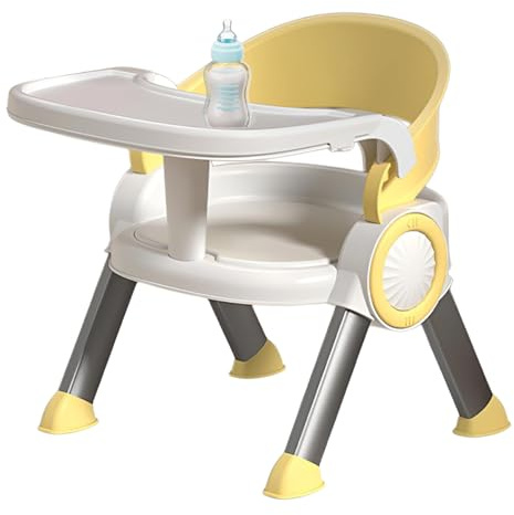 Sedia da nutrizione per bambini - sedie da mangiare per bambini oltre 6 mesi | Sedile da nutrire per bambini | Sgabello da gioco leggero | Sede a pavimento compatto multifunzionale con musica per stud