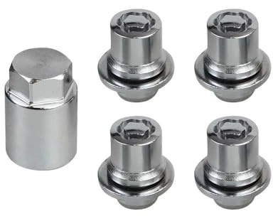 Bulloni cerchioni Compatibile con Toyota Per Yaris 1.5L L4 2007 2008 2009 2010 2011 00276-00900 PT27648100 Set di dadi antifurto per ruote da 33 mm di altezza M12x1.5