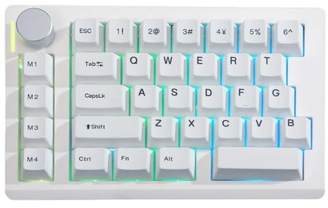 BUBEFSKD Clavier Portable Léger À Une Main Optimisé pour Les Sports Électroniques avec Éclairage Personnalisable Clavier De Jeu De Voyage Cohérent