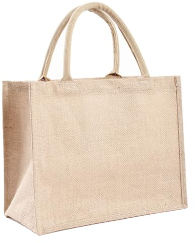 HONITANO Borsa in Lino Riutilizzabile Resistente All'acqua Manici Portatili Leggeri la Spesa Quotidiana e Organizzazione Pratica