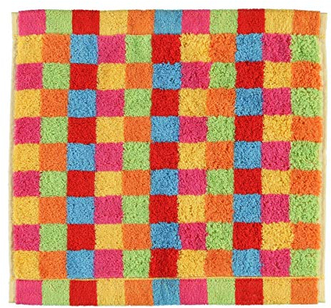 Cawö Seiftuch Lifestyle Karo 2er-Pack Walk-Frottier bunt Größe 30x30 cm