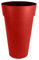 EDA - Pot de Fleur Vase Haut XXL TOSCANE Ø 48 cm - Volume 90 L - Ø 48 x H.80 cm - Rouge rubis