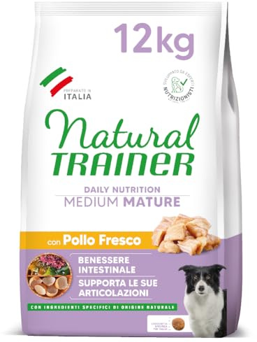 Natural Trainer Medium Maturity Cibo per Cani Mature con Pollo - 12kg