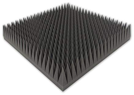 Pyramidskum typ 50 x 50 x 10 akustiskt skum ljudisoleringsmattor för effektiv akustisk isolering
