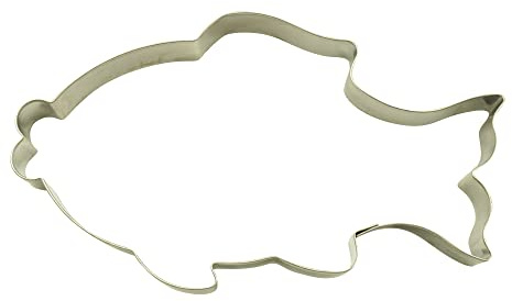 BekkiB Cookie Cutter Fish - Large Cookie Cutter Dimensions Approx. 8.5 x 15 cm - For Baking Cookies and Gingerbread - Dishwasher Safe - 58