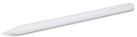 LMP DigiPen Digitaler Stift kompatibel mit iPad | Flüssiges und Präzises Schreiben | Handflächenerkennung | Neigungsempfindliche Spitze | Magnetische Befestigung | Weiß