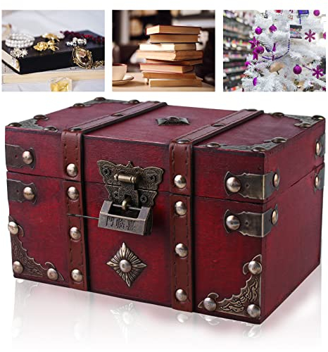 Nizirioo Cassapanca in legno vintage (B)