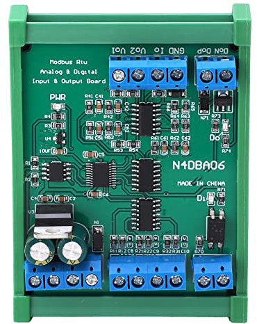 Module de Sortie D'Entrée Numérique Analogique, 8 Canaux DC12V N4DBA06 avec Shell, pour jusqu'à 247 Périphériques, Entrée PLC, Erreur D'étalonnage