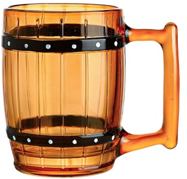 Sulxyi Tasse en verre, style rétro et fonction, 1 pièce, chope à bière, grands verres à bière transparents, poignée ergonomique pour une prise en main facile, pour boissons