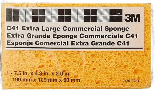 3M Extra Large Commercial Sponge – Durable, Highly Absorbent Cleaning Sponge for Heavy-Duty Tasks