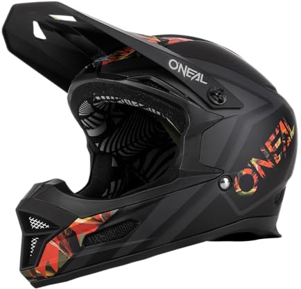 O'NEAL | Mountainbike-Helm | MTB Downhill | Robustes ABS, Ventilationsöffnungen für Luftstrom & Kühlung, ABS Außenschale | FURY Helmet Mahalo | Erwachsene | Multi | Größe L