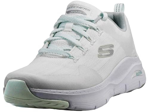 Skechers Arch Fit-Rainbow View, damsneakers, Vitt och blått, 39 EU