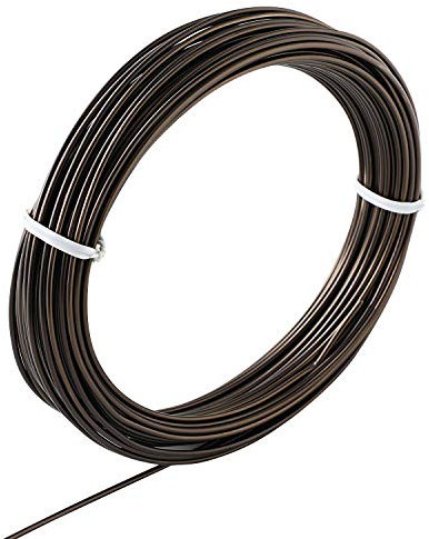 Wazakura Aluminium Bonsai-Trainingsdrah 150 g, Made in Japan, Japanischer Bonsai Draht zum formen von Ästen und Stämmen (2,0mm Braun)