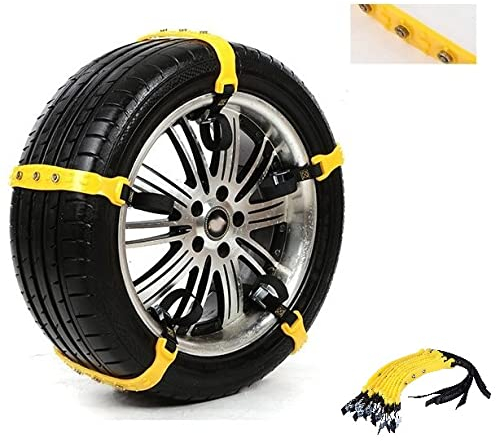 ZYLXJ 10stück Reifen Schneeketten für Tesla Model 3 / Model Y/Model S/Model X, Universal Reifenketten AntiRutsch Ketten Schneeketten, für Reifenbreite 165-295mm