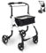 Mobiclinic®, Rollator faltbar und leicht, Olimpo, Aluminium, Modern, Gehrahmen für senioren mit korb, Einhebelig, Verstellbar, Inklusive tablett, Lenkrollen, Handbremse, Schmal wohnung