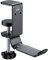 Ewent Gaming Headphone Stand, Universal Headphone Stand, Multifunction Adjustable 360 Rotating Arm with Cable Organizer, Adjustable Desk Clamp, Aluminum Gaming Headphone Stand, Black