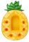 Pool Bar Inflatable Drink Holder Floating 2-in-1 Drinks and Snack Holder Drink Holder for Pineapple 7 Holes Large Capacity Floating Coasters Pool Accessories Fun for Pool Party Water Fun