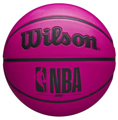 Wilson NBA DRV Basketball in Pink, Größe 7, Auch für Outdoor Geeignet