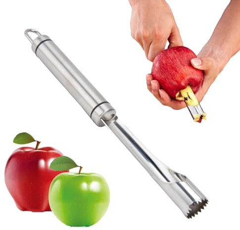 Topyond Descorazonador De Manzana De Acero Inoxidable - Robusto, Duradero Y Multifuncional - Removedor De Núcleo De Manzana Resistente Uso Doméstico Y Comercial