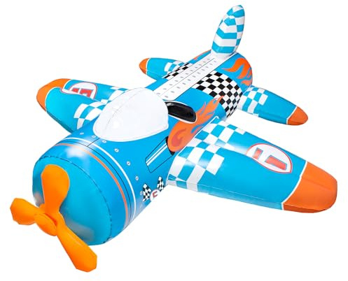 Poolmaster Inflatable Swimming Pool Float Aviator Airplane Pool Rider Toy for Kids