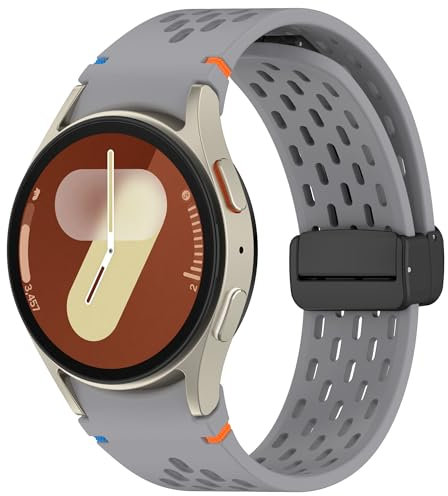 Armband für Samsung Galaxy Watch 7/6/5/4/FE Armband 40mm 44mm/Galaxy Watch 6 Classic 47mm 43mm/Watch 4 Classic 46mm 42mm/Watch 5 Pro 45mm Magnetisch Armbänder No Gap Ersatzarmband