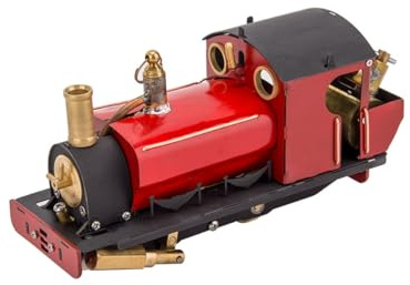 BuildCubes 1/50 HO Steam Engine Kit, Live Steam Locomotive Model with Oscillating Steam Engine Model Kit without Track, Scientific Educational Kit Gift