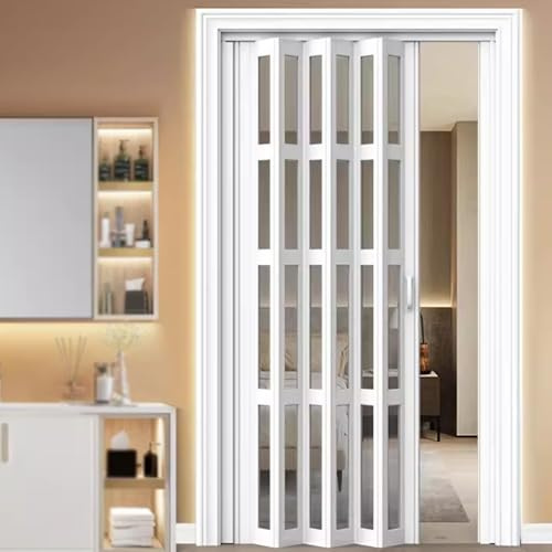Porta A Soffietto, Porte A Soffietto Plissettate, Porte Interne, Porte Pieghevoli Per Armadio, Porta Scorrevole Interna In Alluminio Con Serratura