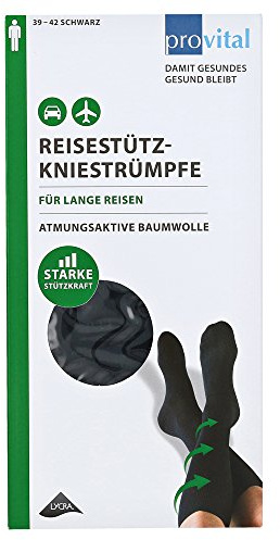 Wellneuss GmbH & Co. KG PROVITAL Reisekniestrümpfe Gr.39-42 schwarz 2 St