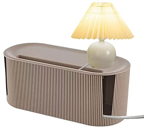 Richolyn Scatola di Gestione dei Cavi - Scatola Grande per la Gestione dei Cavi Scatola Organizer per Cavi Stile Morandi con Coperchio | Scatola Organizer per Cavi Domestici per Nascondere