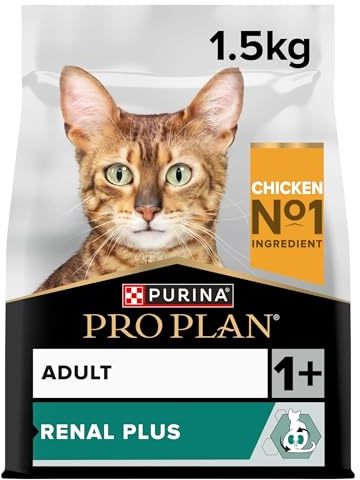 PRO PLAN Adult 1+ Renal Plus Chicken Dry Cat Food 1.5kg (Pack of 6)