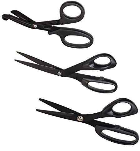 Alpidex Taping-Schere für Kinesiologie Tape verschiedene Modelle Schere für Kinesiologie Tapes Tape-Schere Sporttapes antihaftbeschichtete Schere für Klebeband Verbände Sportbandagen, Länge:18 cm