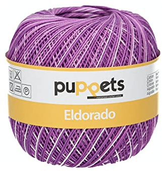 Puppets eldorado 50g Farbe: 46 - lila meliert - Häkelgarn Stärke 12