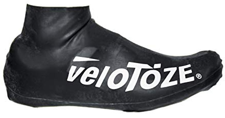 veloToze Short 2.0 Shoe Cover for Road Cycling Shoes (Black, Large/XL (EU 43-47))